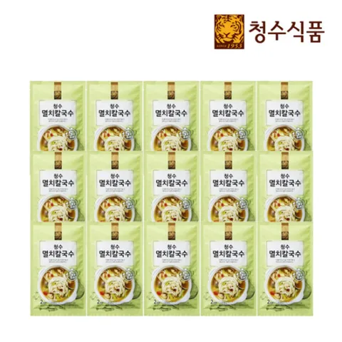 청수식품멸치 칼국수 220g 15개 (총 30인분)/박스판매