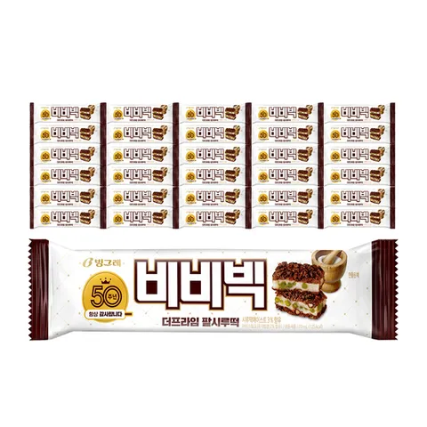 빙그레 비비빅 팥시루떡 30개 바 아이스크림