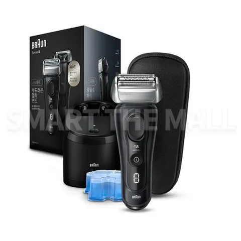 브라운 면도기 시리즈8 8560cc 세척스테이션 충전 풀세트 휴대용 여행용 습식 건식 Jo