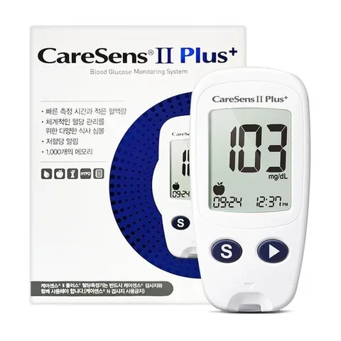 아이센스 케어센스2 플러스 혈당측정기 임당 체크기 혈당계 D