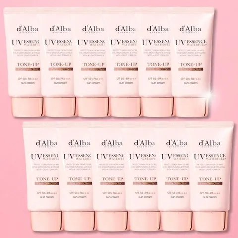 달바 워터풀 핑크 톤업 선크림 비건 물광 50ml x 12개