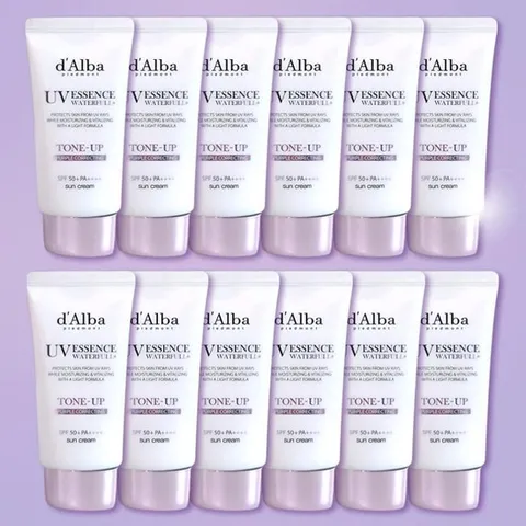 달바 워터풀 퍼플 톤업 선크림 비건 물광 50ml x 12개