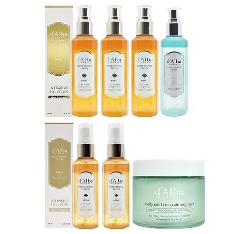 [대용량] 달바 로얄 미스트 세럼 160ml 3개+마린 160ml+60ml 2개+카밍패드