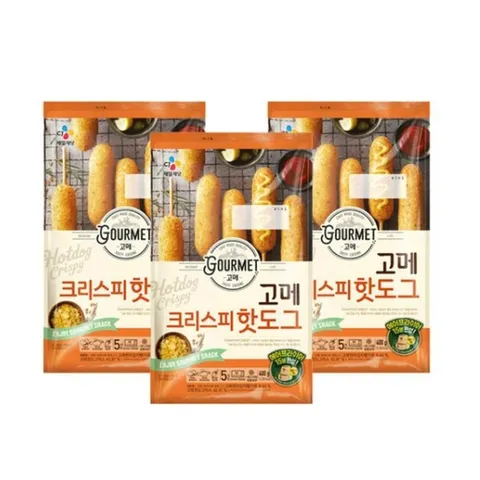 고메 크리스피 핫도그 400g (냉동) 3개
