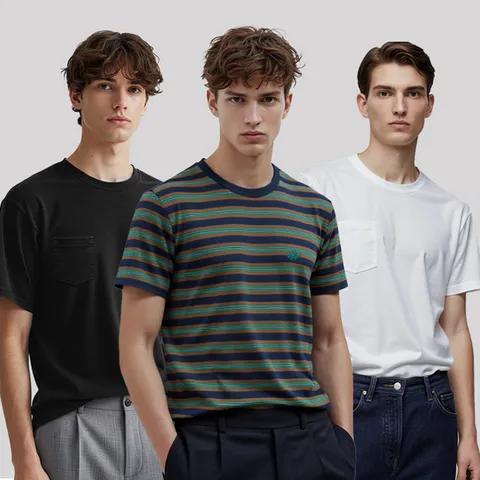 남성 USA 콤드코튼 데일리 티셔츠 5종세트