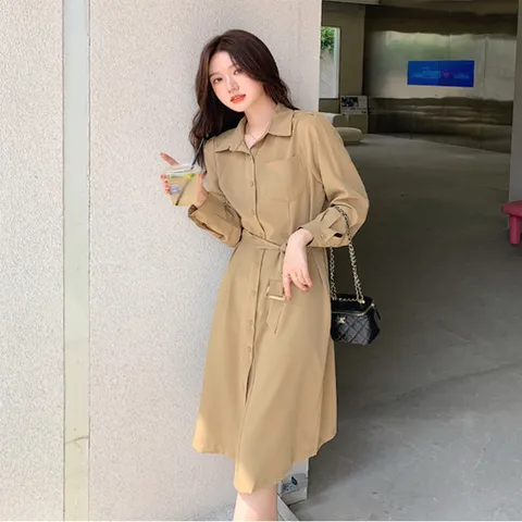 (드레스허그) 네이 로브 스트링 원피스