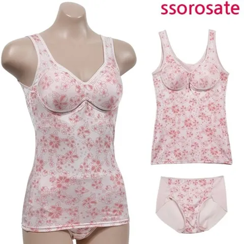 견 소배 매력포인트 플라워 몰드 브라런닝 팬티 세트 (WFIE31Y)