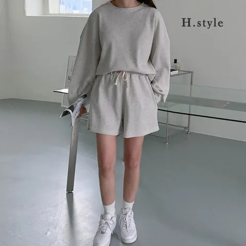 (CM)크로플숏세트