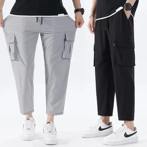 빅사이즈 아이스 쿨 카고 슬랙스 팬츠 I2SL024