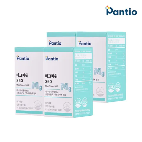 판티오 마그파워 350 고함량 보령약국 마그네슘 프랑스산 360정(12개월분)