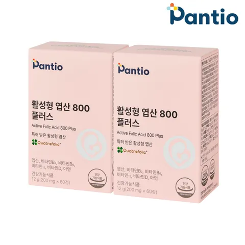 판티오 활성형 엽산 800 보령약국 이노시톨 임신준비 영양제 120정(4개월분)