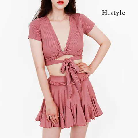 (H스타일) (BA)S2203쓰리피스수영복
