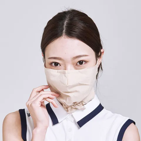 휴스토니 코튼 UV 골프 마스크