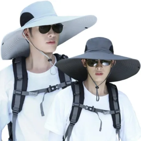 M7 남자 워터파크 와이드 챙 시즌리스 야외 모자