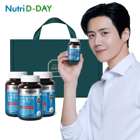 뉴트리디데이 rTG 알티지 오메가3 골드 3병 선물세트