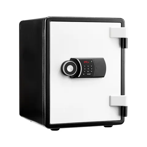 선일금고 루셀 YES-031D 블랙화이트 디지털 내화금고 63kg 서랍 선반 가정