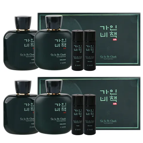 (1+1)가인비책 곤 남성 2종 세트 /수삼배양근 엑소좀 주름개선 기능성