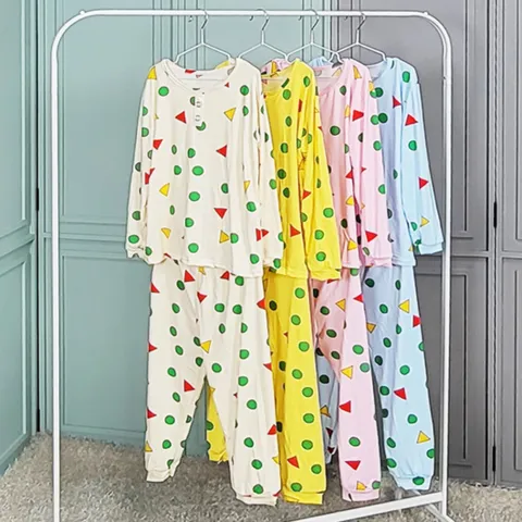 (제니유) 제니유 부들 스판 주니어 아동 긴팔 잠옷 세트 홈웨어