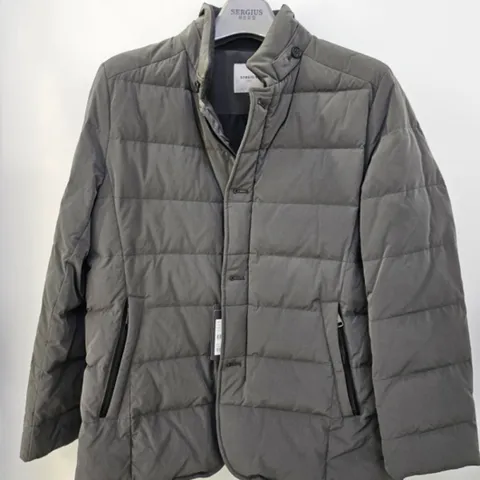 행복한백화점세르지오 오리털 자켓형 그레이 점퍼  sjpssmf4164