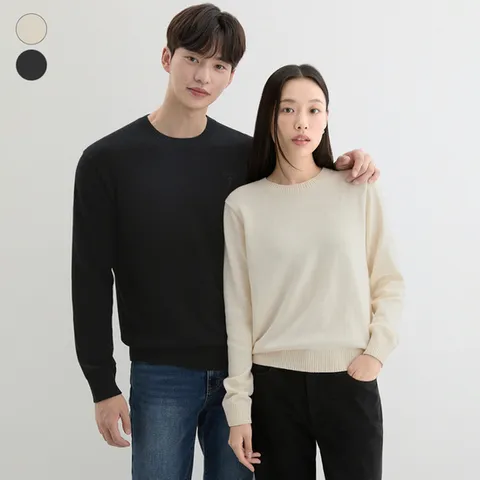 (게스) ON 유니 플레인 라운드 스웻티 NP3SE600