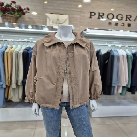 프로그램 나비 칼라 스모킹 밴드 점퍼형 자켓 (P251J011)