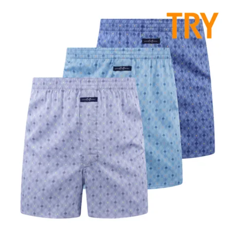 트라이 남성 트렁크팬티 시원한 죽섬유 여름 사각 쿨트리플 박서 J03 3매입