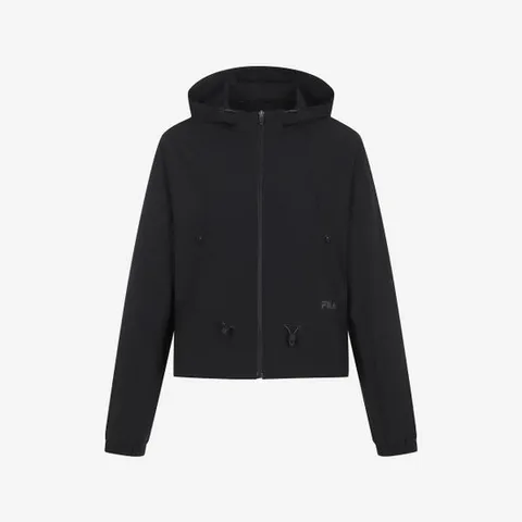 (휠라) 휠라 스트레치 우븐 후드 바람막이 (FS2JKG3251F_BLK)