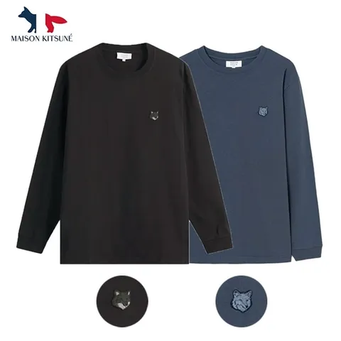 [메종키츠네] 남녀 그레이폭스 롱슬리브 티셔츠