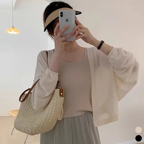 루즈핏 크롭 볼레로 가디건 LM-0445 (WF95489)