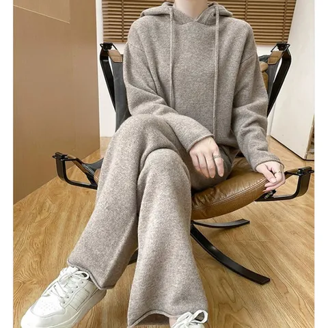 (드레스허그) 나코 라운지웨어 니트 투피스 세트