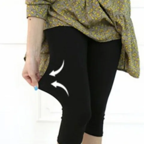 여름 7부 기장 신축성 좋은 스판 여성 치마 레깅스 (WBA1643)