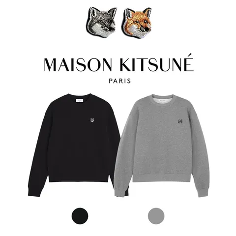 [2025FW] 메종키츠네 그레이폭스헤드 컴포트핏 맨투맨