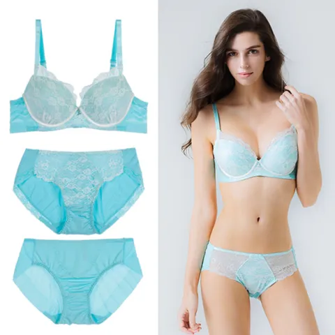 마리엔코 아쿠아민트 3종 볼륨업 브라팬티 세트