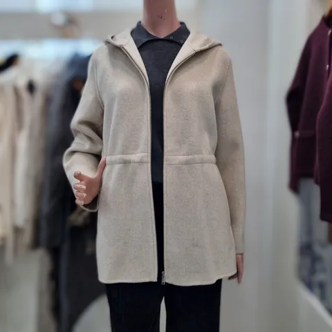 (올앤선드리) 매건후디 코트