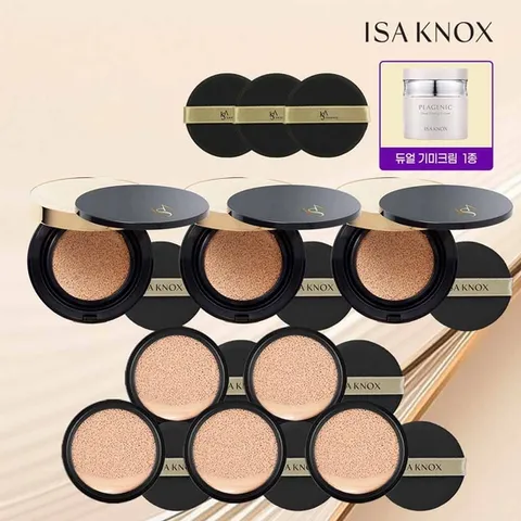 최신상! 이자녹스 듀얼커버 쿠션_매니아 패키지 (본품3+리필5+크림1+퍼프3)