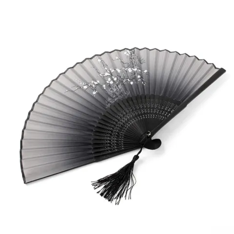 (비투비월드) 매화꽃 접이식 대나무 부채 전통 여름 선물