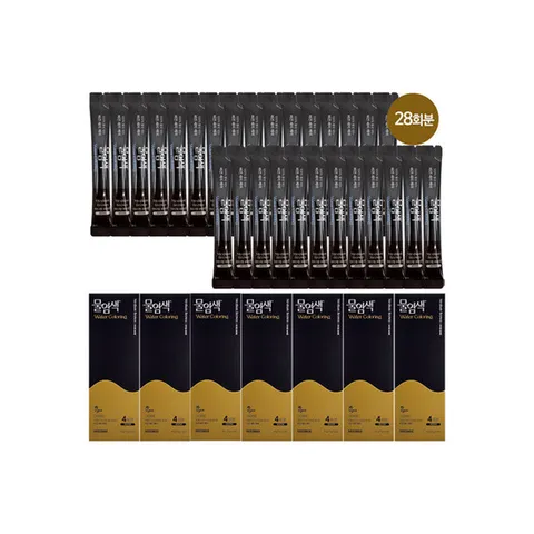 (씨드비) 재구매패키지 씨드비 물염색 비건 새치 염색약 28회분(4회분x7개)