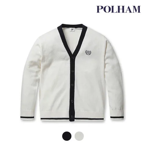 (폴햄) 폴햄 남성 오버핏 배색 가디건_PHD4EC1040