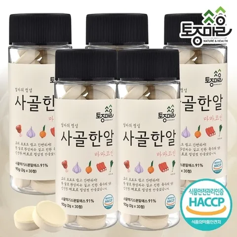 (토종마을) 토종마을HACCP인증 마마코인 사골한알 30코인 (3g x 30정) X 5통_11804954_588275