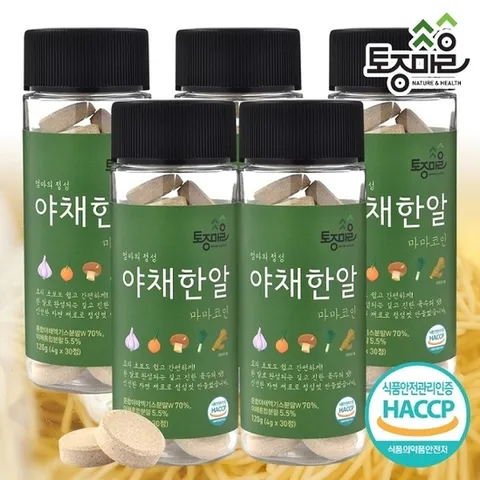 (토종마을) 토종마을HACCP인증 마마코인 야채한알 30코인 (4g x 30정) X 5통_10991251_588275