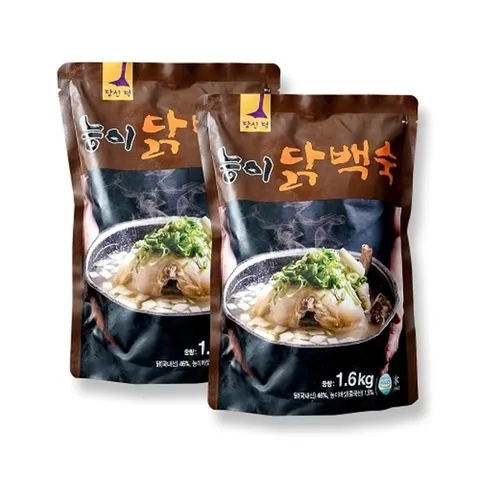 (이푸른) 이푸른 진한 국물 능이 닭백숙 1.6kg x 2팩_10974393_587899
