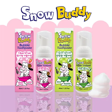 [스노우버디] 저불소 유아 거품치약 45ml