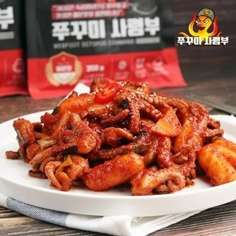 (더블유쇼핑) 쭈꾸미사령부 매운맛 350g  8팩 _10465016_588645