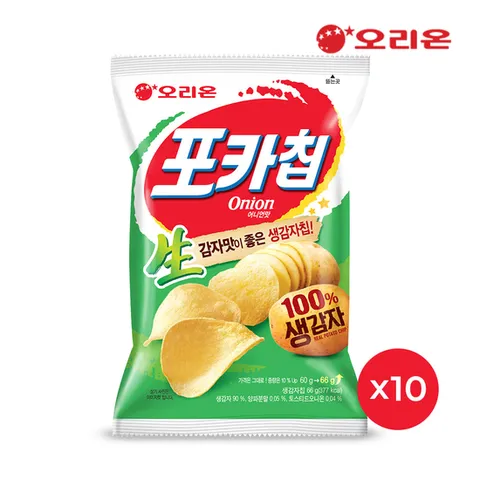 오리온 포카칩 어니언(66g) x 10개
