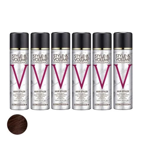 더마클라센 스타일앤 볼륨짱짱 흑채 스프 레이 자연갈색 120ml x6