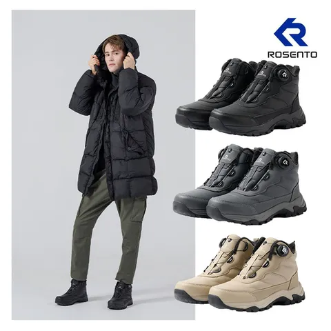 [로젠토] 25FW 신상 남성 다이얼 패딩 방한화 