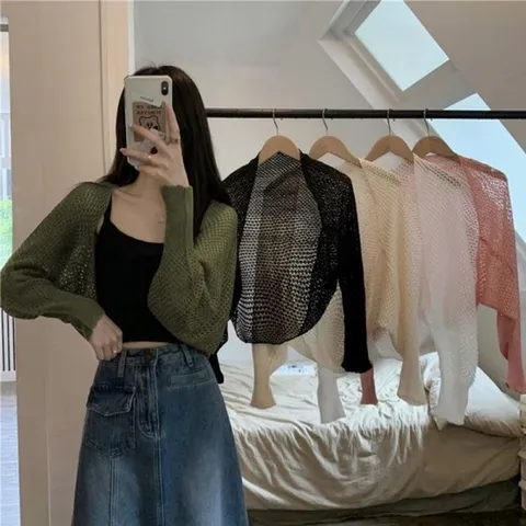 [라일리여성의류] Rly 반팔볼레로 봄볼레로가디건 린넨볼레로 시원한 소