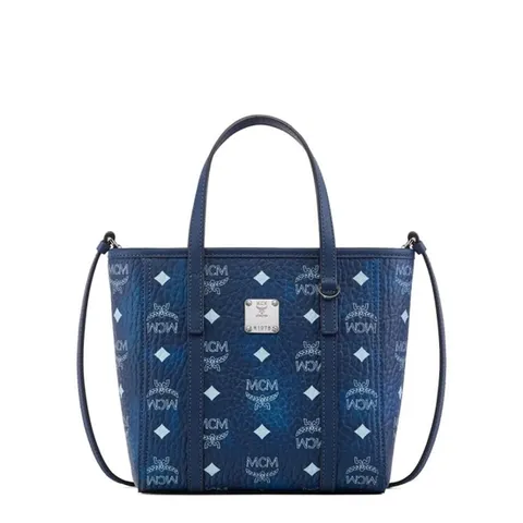 엠씨엠 여성 블루 토트백 MWPFAMT081F