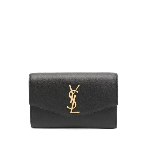 생로랑 여성 블랙 플랩 클러치  607788 1GF0J1000 