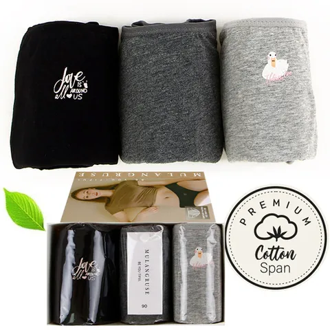 (제이투와이) 신축성좋은 데일리덕 초경 고급생리방수 위생팬티 세트 3매입 샘방지코